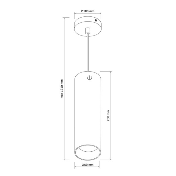 Подвесной светильник со стеклянным плафоном Goldlux 328342 Smoky GU10 1x10W IP20 Черный - фото №2