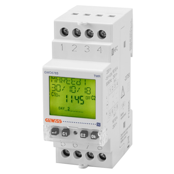 Недельный таймер GEWISS TMR TMR 2C 2M 30 (GWD6783)
