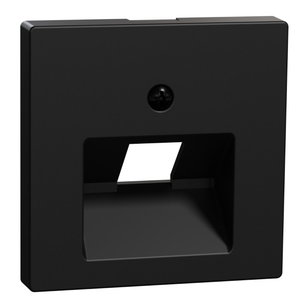 Центральная панель компьютерной розетки Merten System, MEG4521-0403 черная матовая