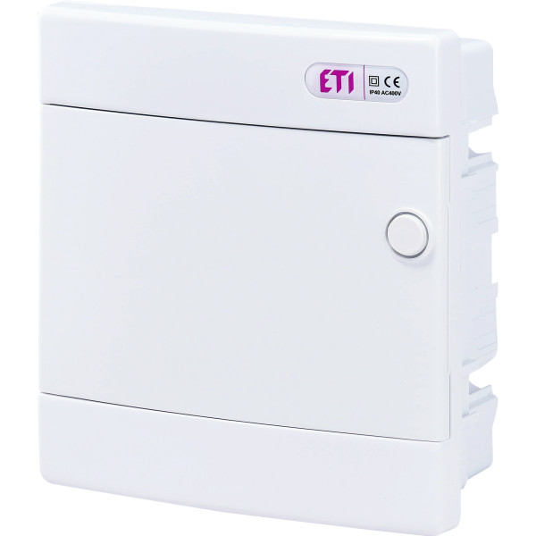 Вбудований щиток ETI 001101014 ECМ 8PO 8 М з білими дверцятами - фото №1