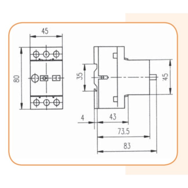 Автомат защиты двигателя ETI 004600090 MS25-6.3 - фото №2