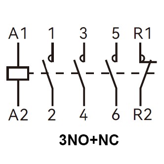 Модульный контактор TOSUNlux LCH8-25 3NO+1NC 4P 25A (6931934234756) - фото №1