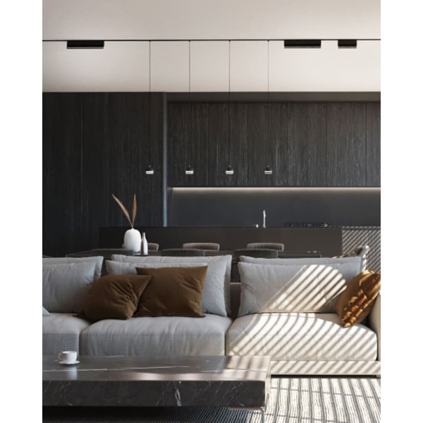 Магнітний трековий світильник Nowodvorski 10645 LVM Focus Out Led 1x15w 4000к 1400Lm IP20 Bl - фото №1