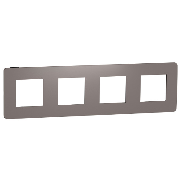 Четырехпостовая рамка Schneider Electric NU280817 (шоколад/антрацит)