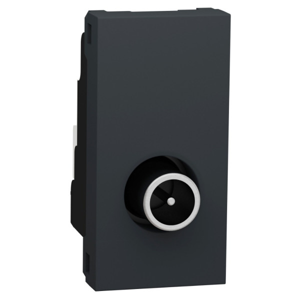 Одинарная TV розетка Schneider Electric NU346154 1М (антрацит)
