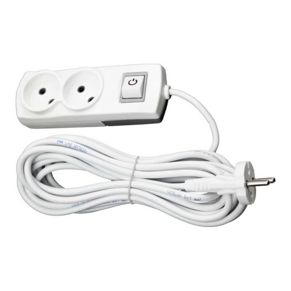 Подовжувач Violux 2р 5м 2х1 без заземлення з вимикачем ( 920471 )