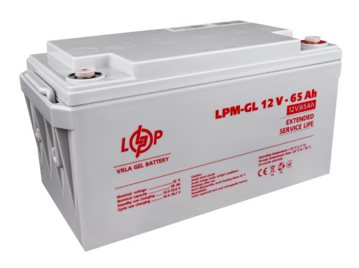 Акумулятор LogicPower LPM-GL 12-65 Ah 12В - фото №3