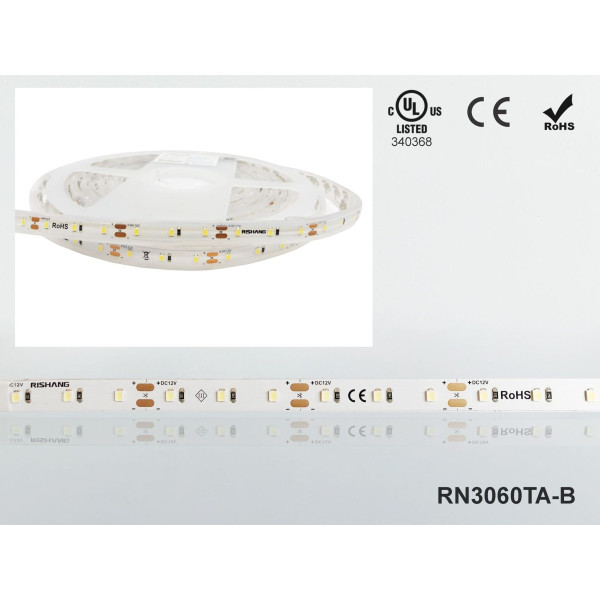 LED лента RISHANG 60-2835-24V-IP67 5.5W 400Lm 4000K 5м (RN3060TC-B-NW) - фото №1