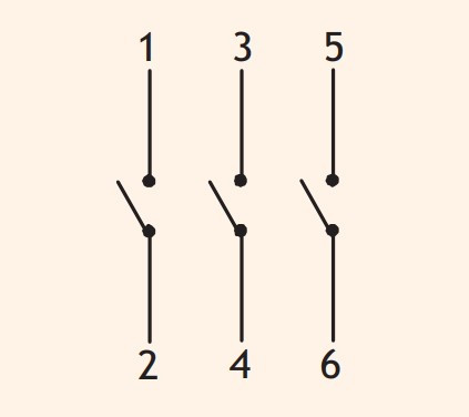 Кулачковий перемикач у корпусі ETI 004773180 CS 32 10 PNGLK (3p "0-1" IP65 32A блок) - фото №1