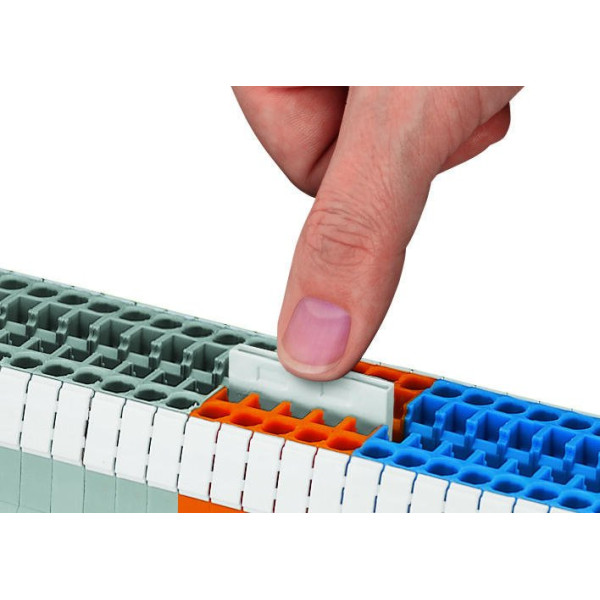 Перемычка Wago 870-437 1-7 18А (серая) - фото №1