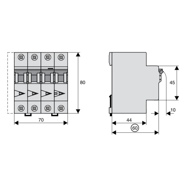 Диф автомат Eaton (Moeller) mRB4-32/3N/C/003-A - фото №2