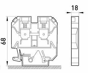 Наборная клеммная колодка E.Next e.tc.din.pro.35 на DIN-рейку (p049006) - фото №1