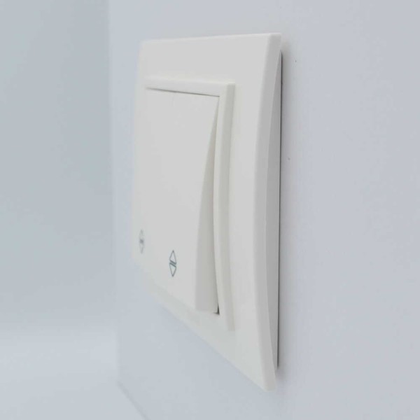 Выключатель ELBI ZENA белый 2кл проходний без рамки ( 609-010200-211 ) - фото №2