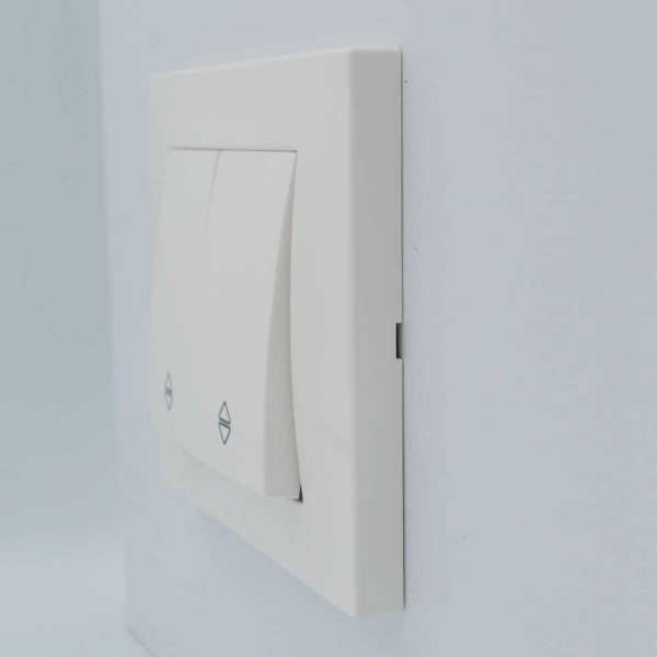 Выключатель ELBI ZENA белый 2кл проходний без рамки ( 609-010200-211 ) - фото №4