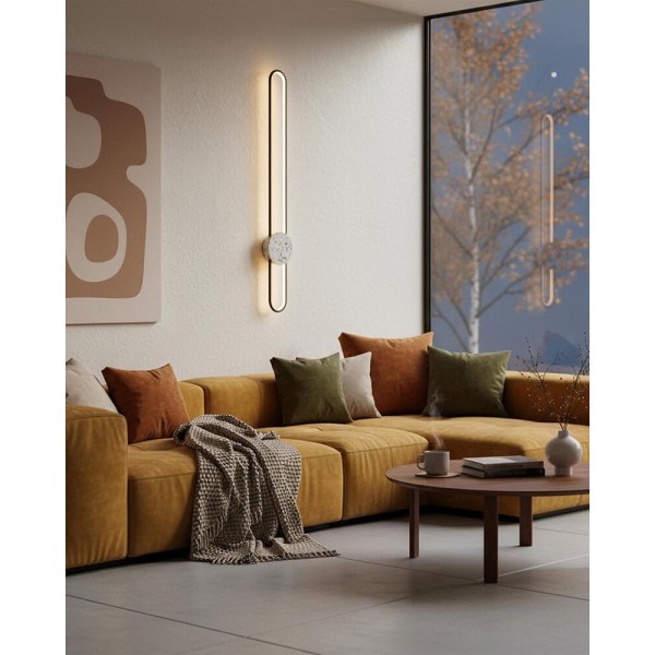 Бра, настенный светильник Goldlux 333926 Florentyna LED 1x24W 4000K 3000Lm IP20 черный - фото №1