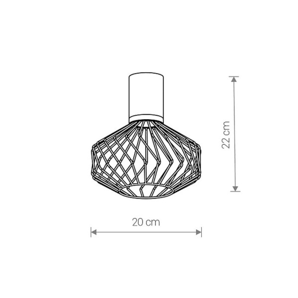 Абажур Nowodvorski 8591 Cameleon Pico A GU10 Bl - фото №1