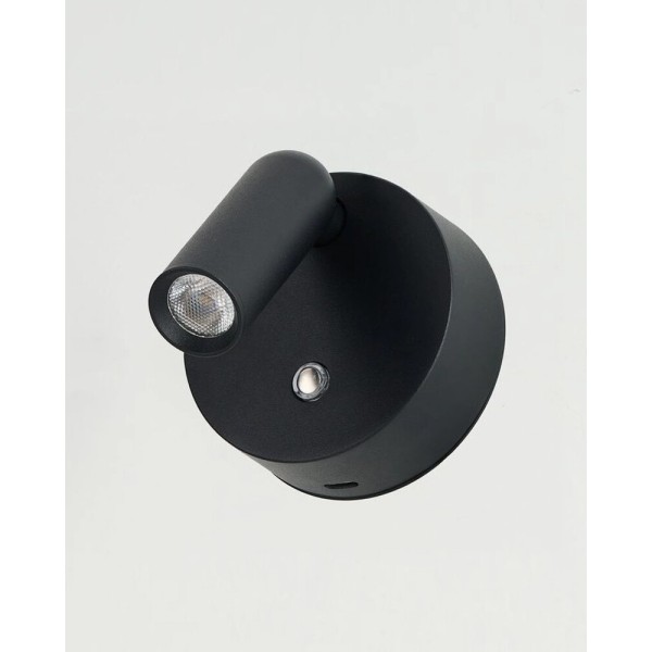 Бра, настінний світильник Azzardo AZ5630 Como LED 1x3W 3000K 198Lm IP20 чорний - фото №1