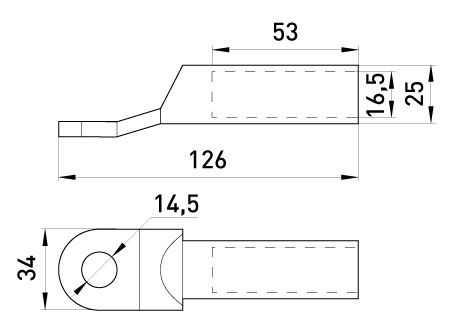 Медно-алюминиевый кабельный наконечник E.Next e.end.stand.ca.dtl.1.150 (s038009) - фото №1