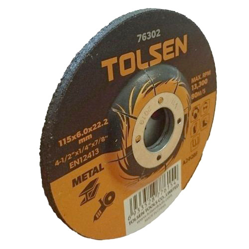 Шлифовальный диск по металлу Tolsen (76302) 115х6.0х22.2мм - фото №1