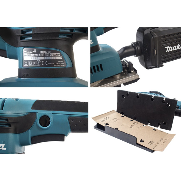 Вібраційна шліфувальна машинка Makita BO3711 190Вт - фото №2