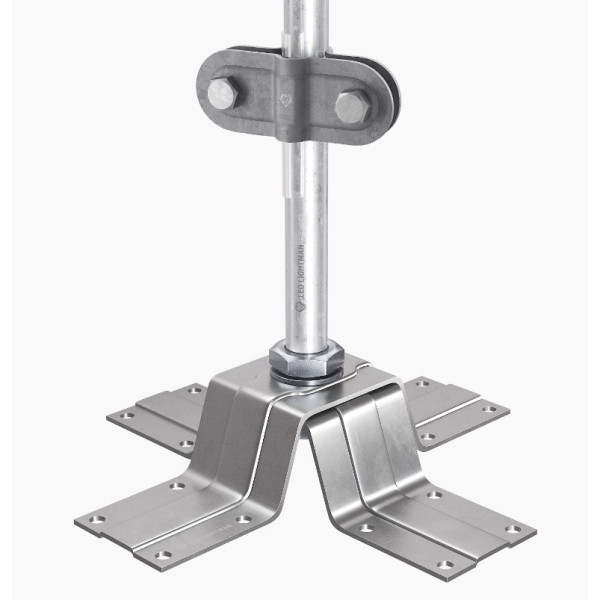 Блискавкоприймач на прямий дах Leo Lightman 2м Ni/Al (411206) - фото №1