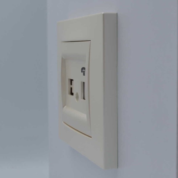 Розетка ELBI ZENA Silverline жемчужина телефонная без рамки ( 609-012500-221 ) - фото №2