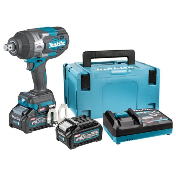 Акумуляторний ударний гайкокрут Makita TW001GM201 XGT 40В з 2 акумуляторами BL4040 - фото №6