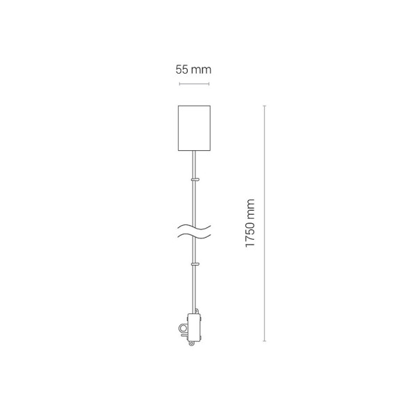 Підвіс Nowodvorski 8280 Cl Itaka Power Supply Kit Wh - фото №1