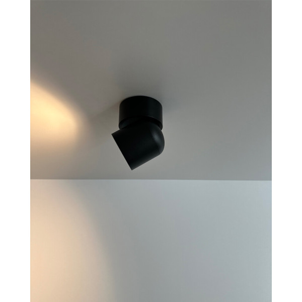 Светильник поворотный точечный, бра Nowodvorski 11346 Oscar GU10 1x15W IP54 черный - фото №2