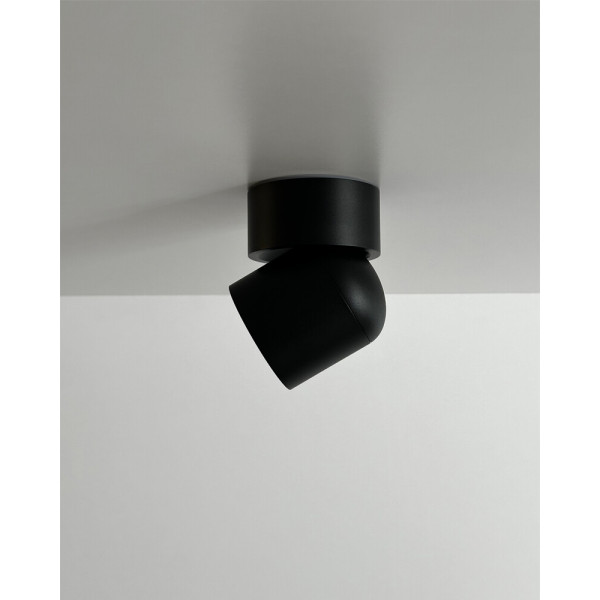 Светильник поворотный точечный, бра Nowodvorski 11346 Oscar GU10 1x15W IP54 черный - фото №3
