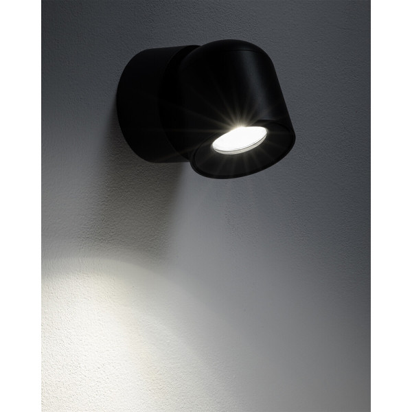 Светильник поворотный точечный, бра Nowodvorski 11346 Oscar GU10 1x15W IP54 черный - фото №4