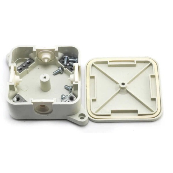 Коробка розподільча Р-2 85x85х30 з клемами Фаберпласт IP 41 ( 014 ) - фото №1