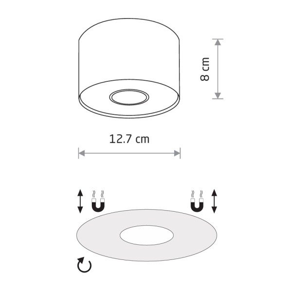 Точечный светильник Nowodvorski 7603 Point GU10 1x10W IP20 черный - фото №2