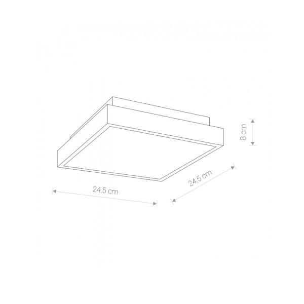 Світильник Nowodvorski 39500 Bassa LED 1x18W 4000K 750Lm IP44 Wh - фото №1