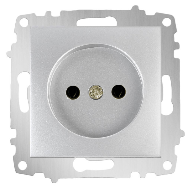 Розетка ABB Cosmo 619-011000-215 (алюминий)