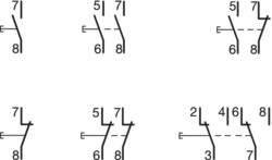 Дві кнопки на DIN-рейку SVN391 1НО+1НЗ - фото №1