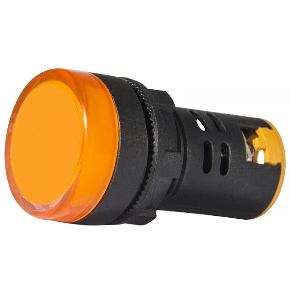 Сигнальна арматура Аско-Укрем AD22-22DS 12В AC/DC жовта (A0140030161) - фото №3