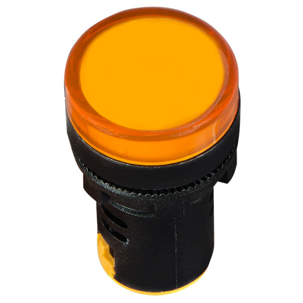 Сигнальна арматура Аско-Укрем AD22-22DS 12В AC/DC жовта (A0140030161) - фото №4