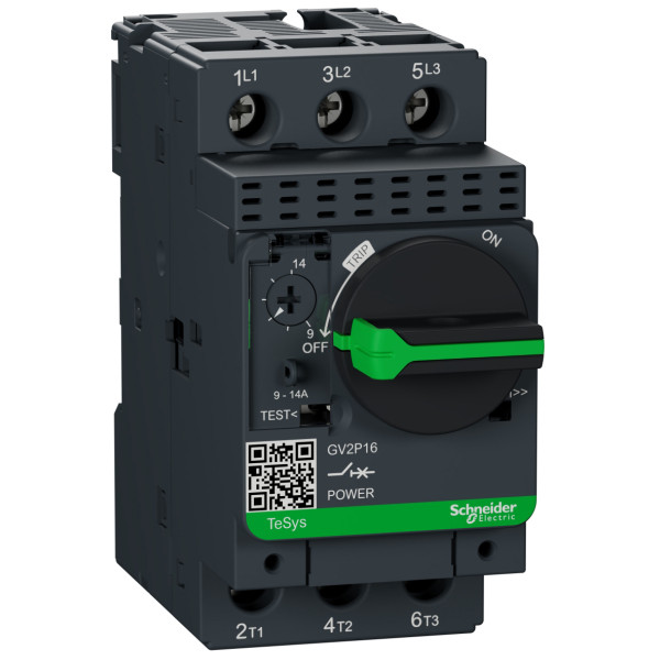 Автомат захисту двигуна Schneider Electric GV2P16 9-14 з комбінованим розчепленням