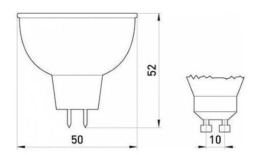 Галогенна лампа E.Next e.halogen.gu10.220.20 GU10 220В 20Вт (l004018) - фото №2