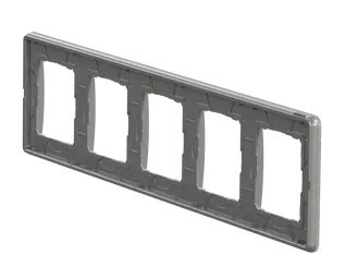 П'ятипостова рамка Schneider Electric Sedna Elements штучне біле скло SDD360805 - фото №2