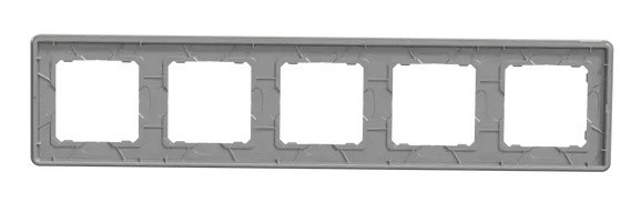П'ятипостова рамка Schneider Electric Sedna Elements штучне біле скло SDD360805 - фото №3