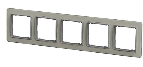 П'ятипостова рамка Schneider Electric Sedna Elements штучне біле скло SDD360805 - фото №4