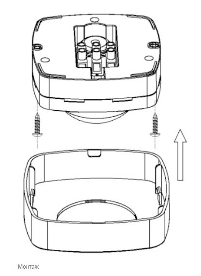 Інфрачервоний датчик руху F&F DR-09 195-265 В AC 10А - фото №6