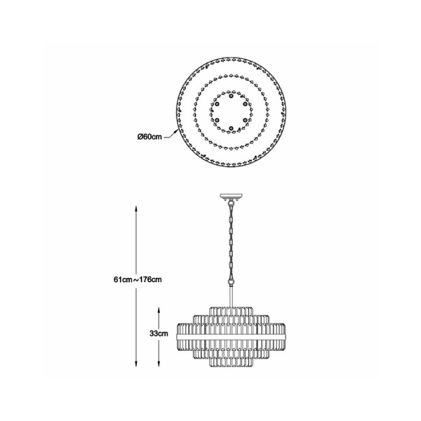 Люстра Zuma Line P0567-12A-2GAC Constantinople G9 12x28W IP20 - фото №2