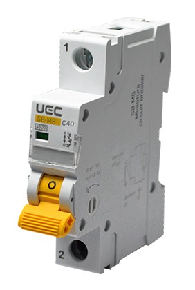 Автоматичний вимикач UEC SB-M8 1P 40A C 4,5кA (MCB45-1-040-C)