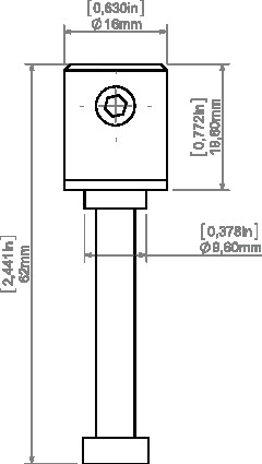 Кріплення поздовжнє для стільниць KLUS - фото №3