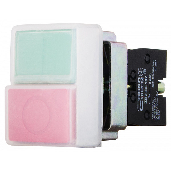 Двойная кнопка Аско-Укрем XB2-BL9425 «Старт/Стоп» (A0140010014) - фото №3