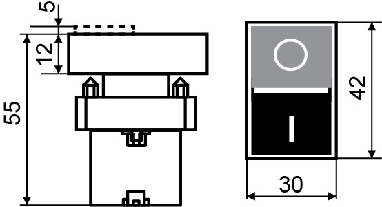 Двойная кнопка Аско-Укрем XB2-BL9425 «Старт/Стоп» (A0140010014) - фото №4