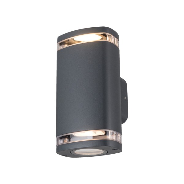 Вуличний світильник Kanlux 38887 ZEVI GU10 2x10 IP54 сірий